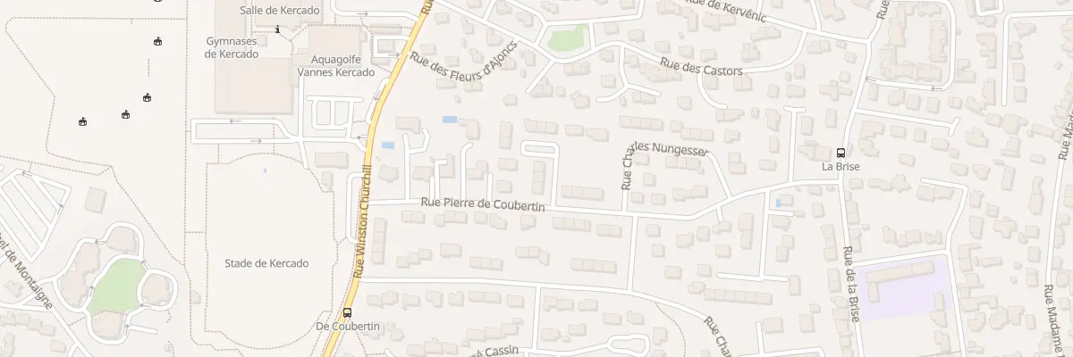 Plan du 3 Rue Jean Bouin à Vannes