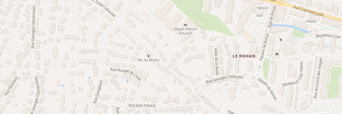 Plan du 1 Rue Jean Mermoz à Vannes