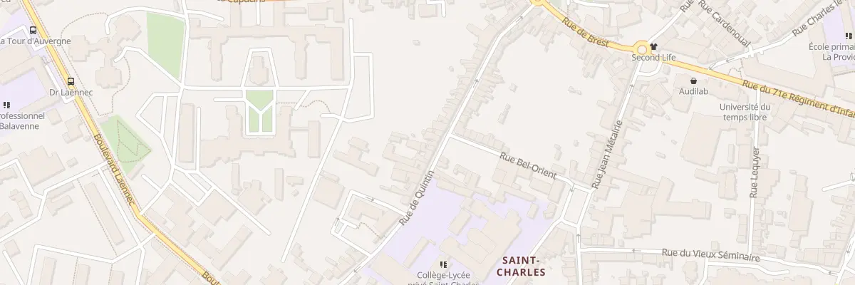 Plan du 54 Rue de Quintin à Saint-Brieuc