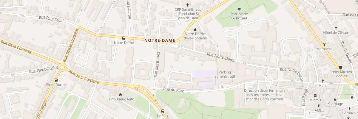 Plan du 25 Rue Notre-Dame à Saint-Brieuc
