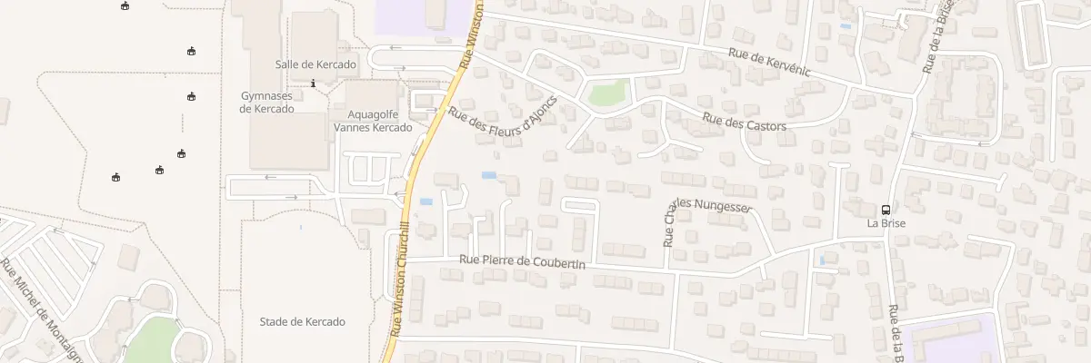 Plan du 12 Rue Jean Bouin à Vannes