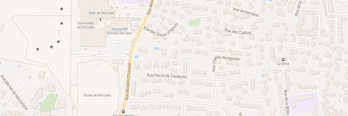 Plan du 9 Rue Jean Bouin à Vannes