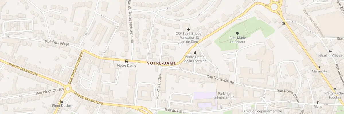 Plan du 48 Rue Notre-Dame à Saint-Brieuc