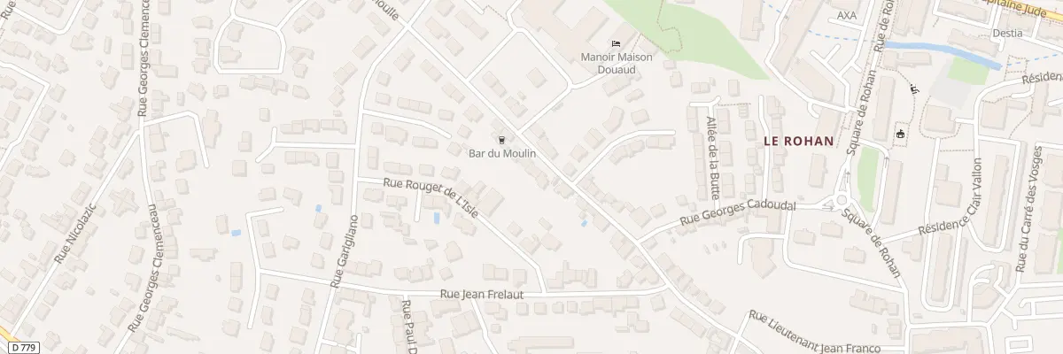 Plan du 45 Rue 2 Freres T Lahoulle à Vannes