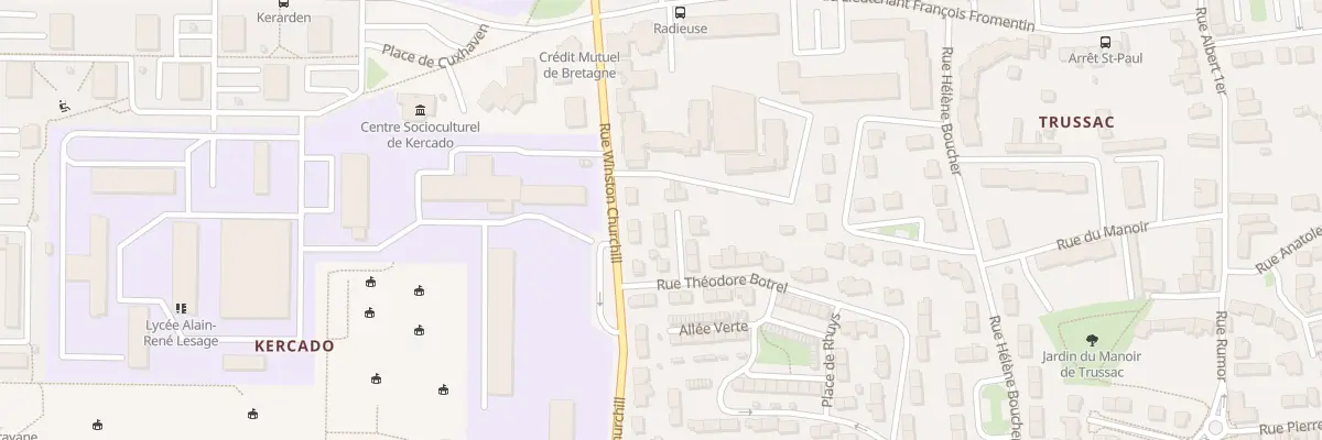Plan du 5 Imp Théodore Botrel à Vannes