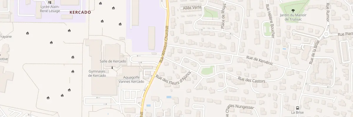 Plan du 20 Rue des Castors à Vannes