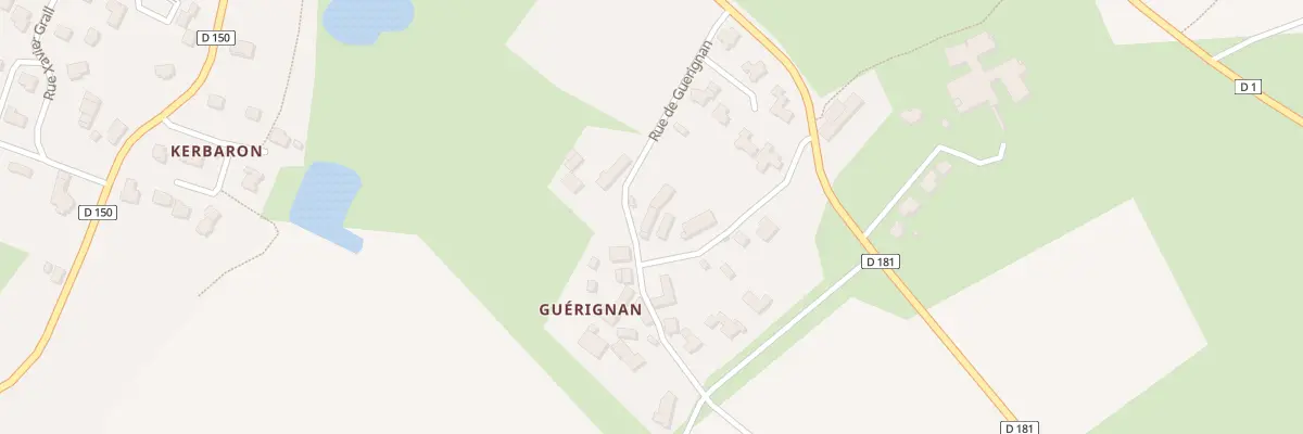 Plan du 5303 Guérignan à Bignan