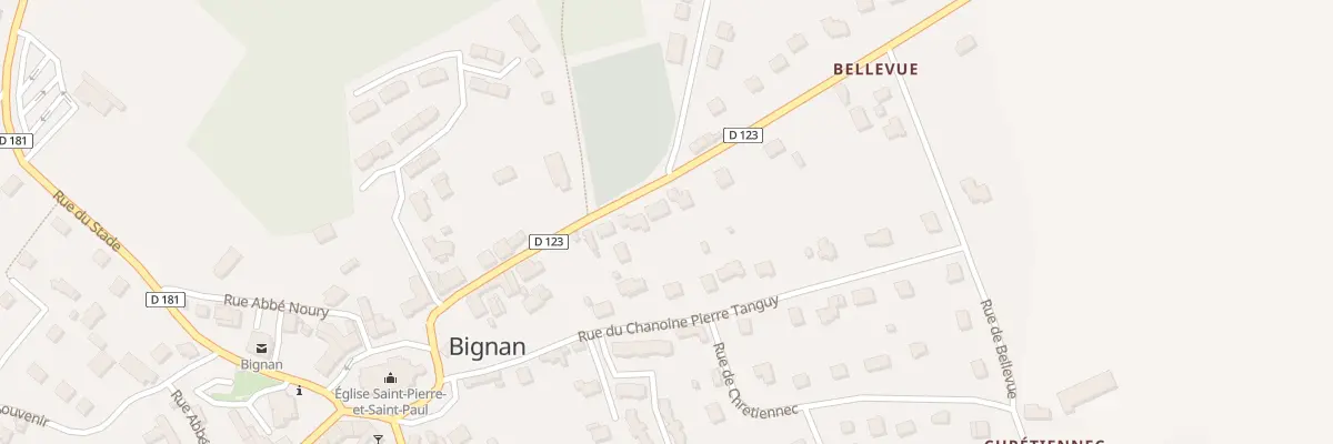 Plan du 18B Rue du Comte Lanjuinais à Bignan