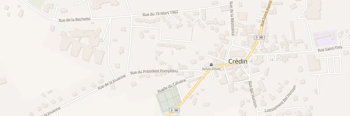 Plan du 136 Rue du Président Pompidou à Crédin