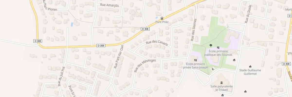 Plan du 2 Rue des Canaris à Meucon