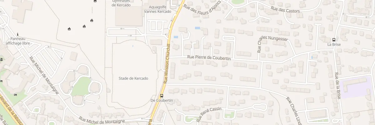 Plan du 35 Rue Pierre de Coubertin à Vannes