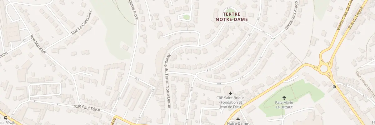 Plan du 9 Bd Arago à Saint-Brieuc