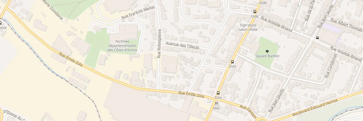 Plan du 18E Rue Sgt Beziers Lafosse à Saint-Brieuc