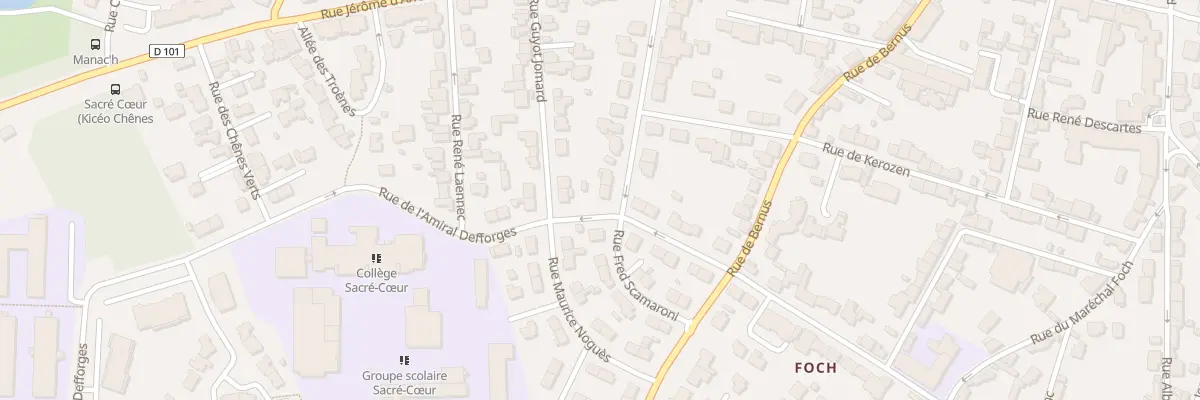 Plan du 24 Rue Adjudant Chotard à Vannes