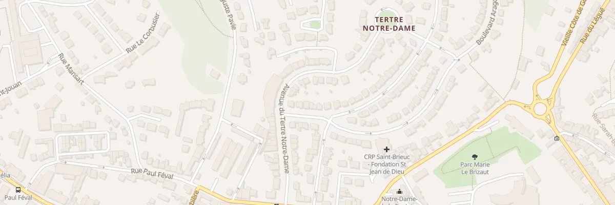 Plan du 5 Bd Arago à Saint-Brieuc