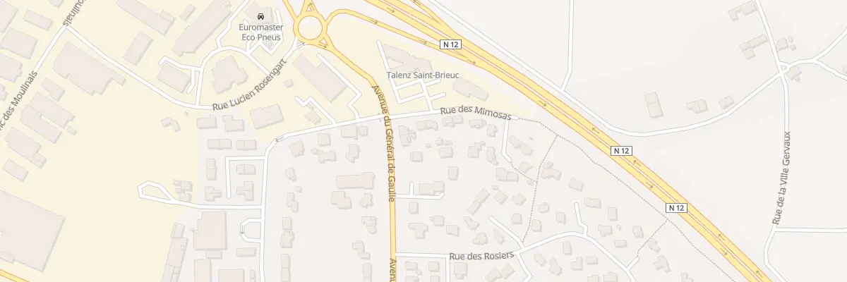 Plan du 4 Rue des Mimosas à Plérin