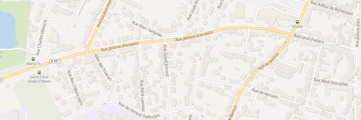 Plan du 9 Rue Guyot Jomard à Vannes