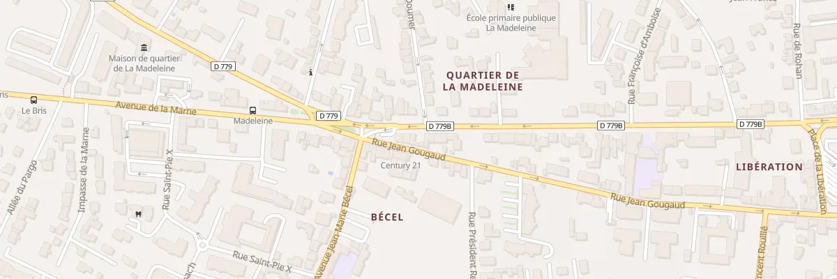 Plan du 41B Av President Roosevelt à Vannes