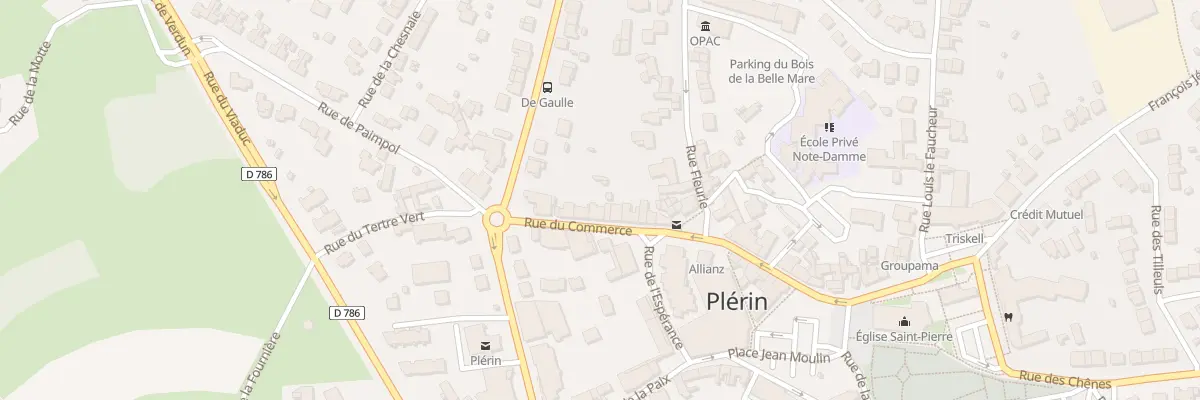 Plan du 5 Rue du Commerce à Plérin