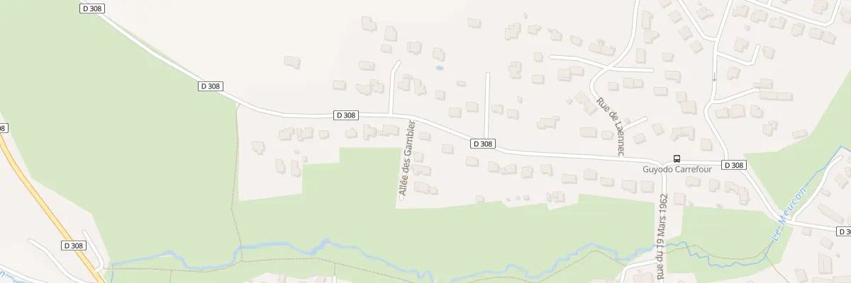 Plan du 32 Rue François Guyodo à Meucon