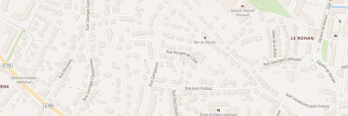 Plan du 15 Rue Rouget de Lisle à Vannes