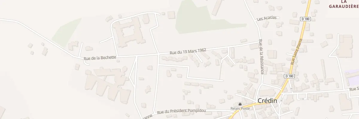 Plan du 21 Rue du 19 Mars 1962 à Crédin