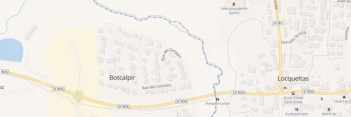 Plan du 10F Rue des Cerisiers à Locmaria-Grand-Champ