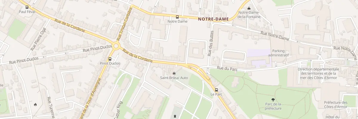 Plan du 8 Rue de la Corderie à Saint-Brieuc