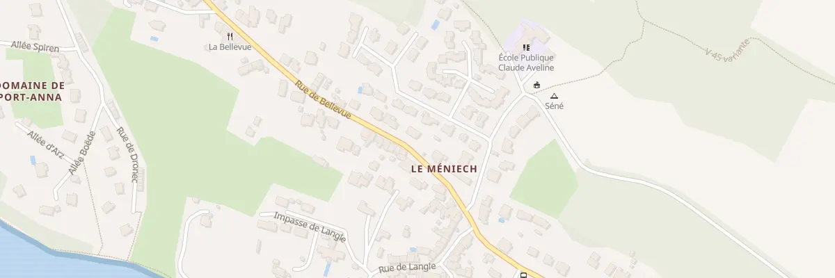 Plan du 8 Rue de Bellevue à Séné