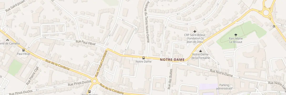 Plan du 1 Av du Tertre Notre-Dame à Saint-Brieuc
