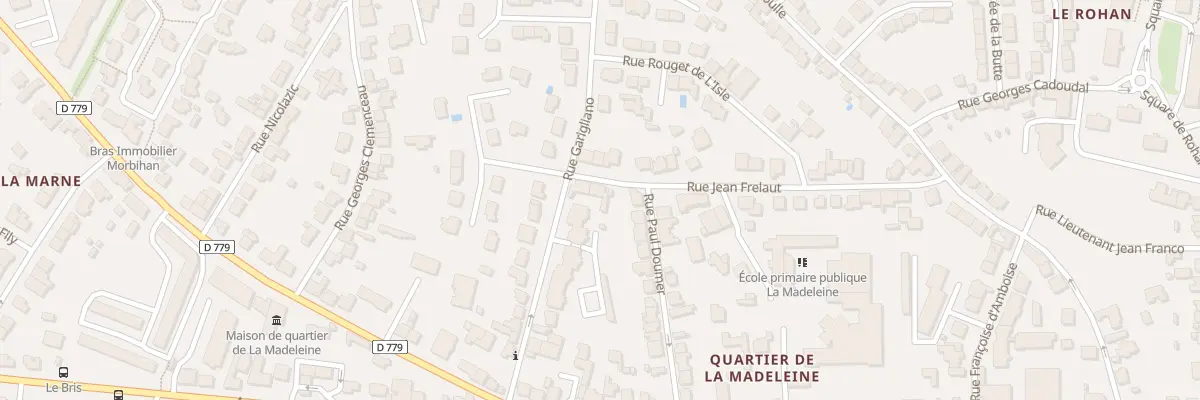 Plan du 31 Rue Jean Frélaut à Vannes