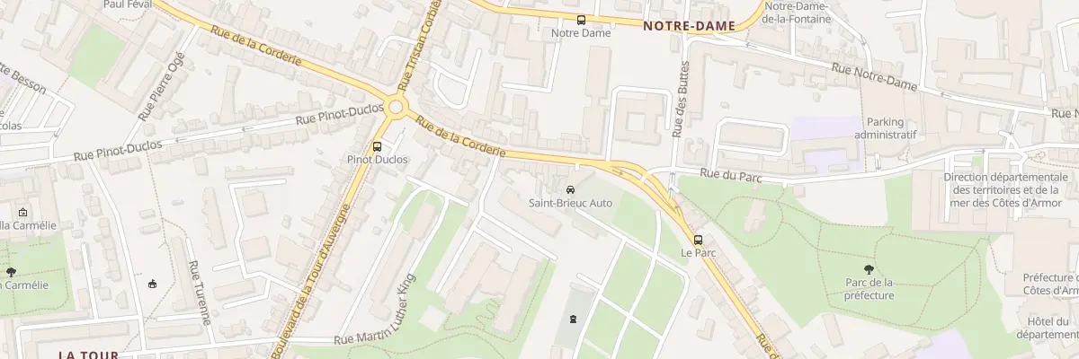 Plan du 7 Rue de la Corderie à Saint-Brieuc