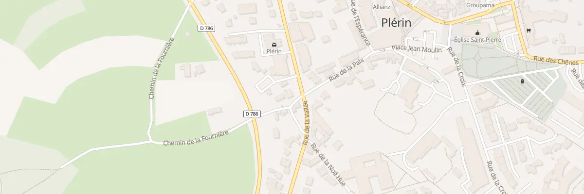 Plan du 2 Rue des Moulins à Plérin