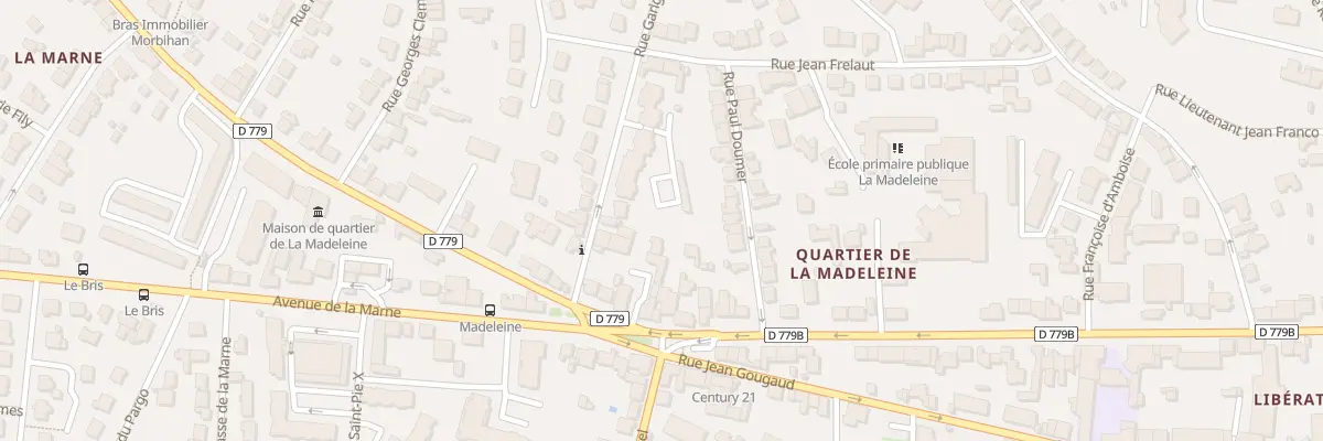 Plan du 27 Rue du Garigliano à Vannes