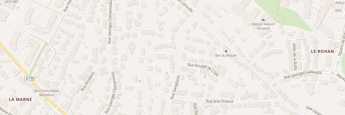 Plan du 14 Rue du Garigliano à Vannes