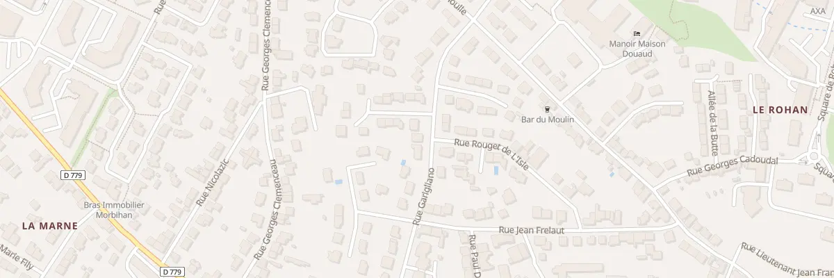 Plan du 16 Rue du Garigliano à Vannes