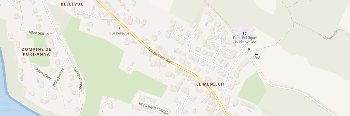 Plan du 14 Rue de Bellevue à Séné