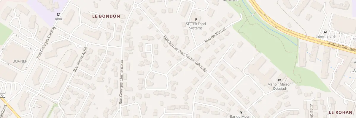 Plan du 83 Rue 2 Freres T Lahoulle à Vannes