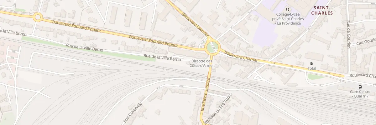 Plan du 13 Rue de la Ville Berno à Saint-Brieuc