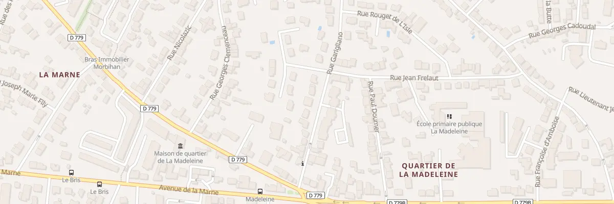 Plan du 30 Rue du Garigliano à Vannes