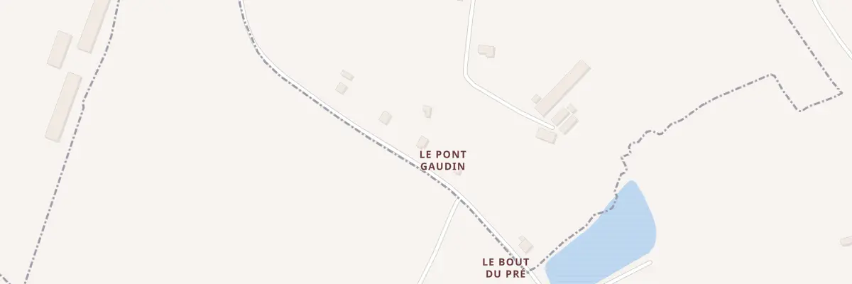 Plan du 4 Le Pont Gaudin à Trévé