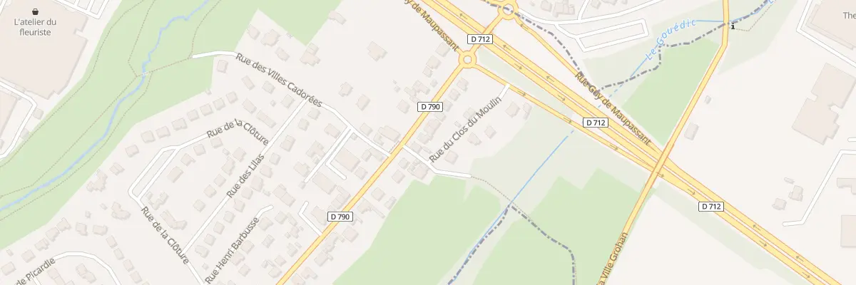 Plan du 58 Rue des Villes Moisan à Ploufragan