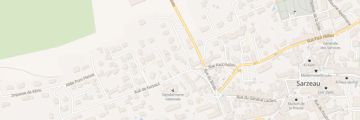 Plan du 2 Rue de Kerpaul à Sarzeau
