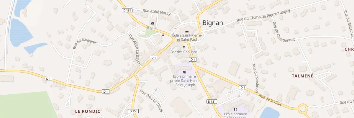 Plan du 2 Rue de la Résistance à Bignan