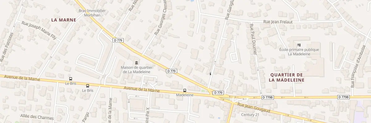 Plan du 16B Rue de Ste Anne à Vannes