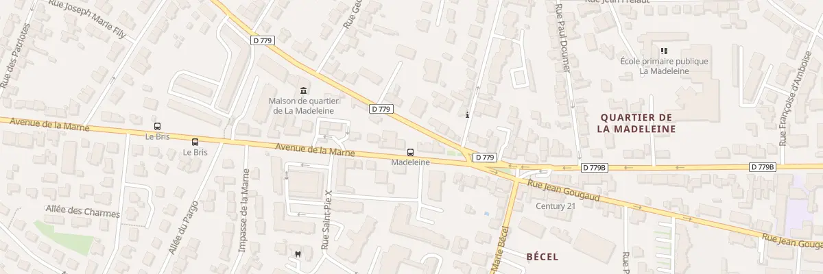 Plan du 6B Av de la Marne à Vannes