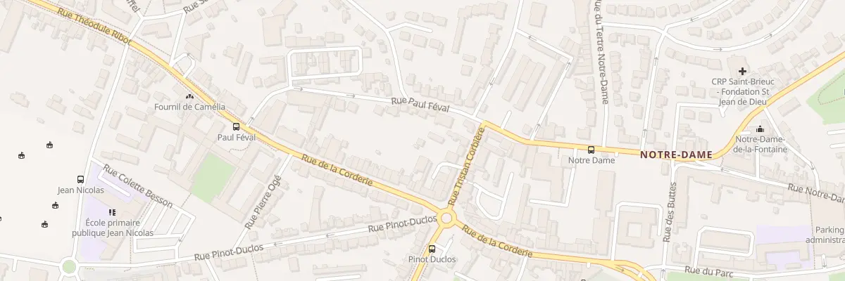 Plan du 9B Rue Paul Feval à Saint-Brieuc