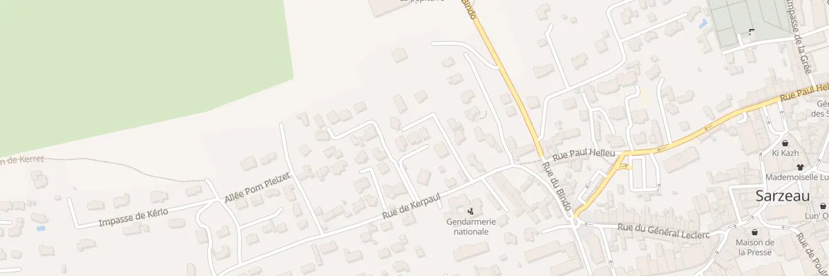 Plan du 22 Rue de Kerpaul à Sarzeau