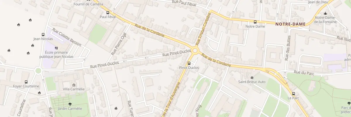 Plan du 5 Rue Pinot-Duclos à Saint-Brieuc