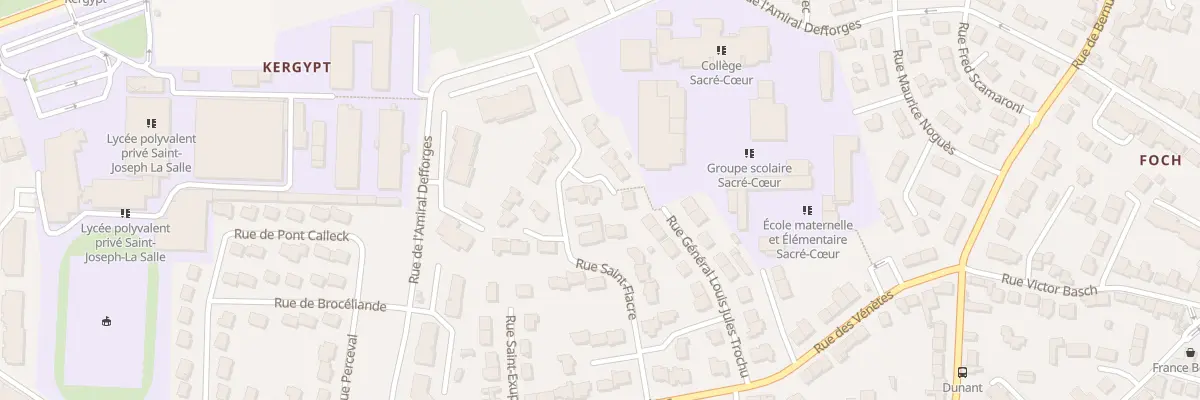 Plan du 24 Rue St Fiacre à Vannes
